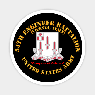 54th Engineer Battalion - US Army - Vicenza, Italy - DUI Magnet